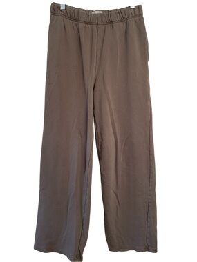 MATE the Label Wide Leg Sweatpants Sweats Fleece Terry Organic Straight Comfy S